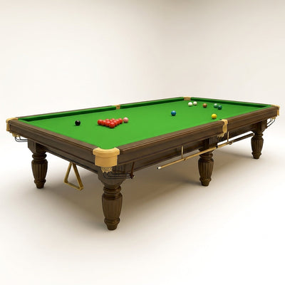 Professional Snooker Table Built for Tournament Play, 12-Foot Match Grade, Precision Slate, Hand-Finished Wood