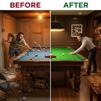 Imperial Verdant 12-Foot Snooker Table — Before & After