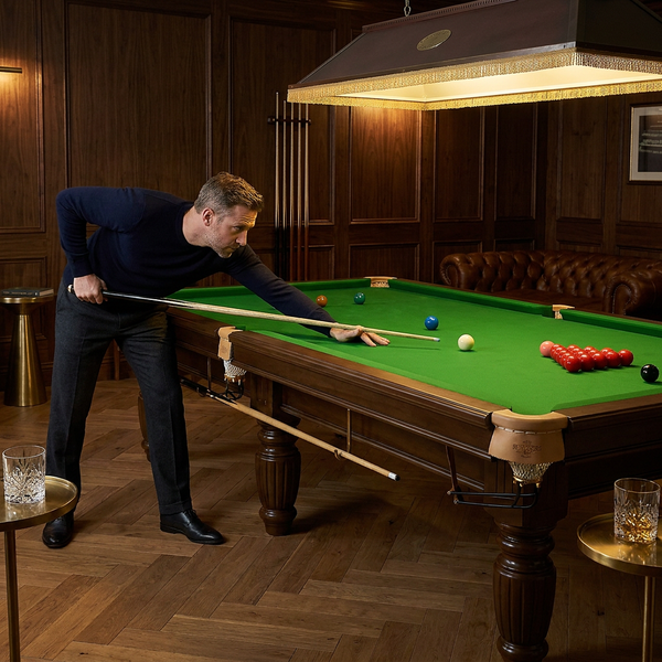 Professional Snooker Table Built for Tournament Play, 12-Foot Match Grade, Precision Slate, Hand-Finished Wood