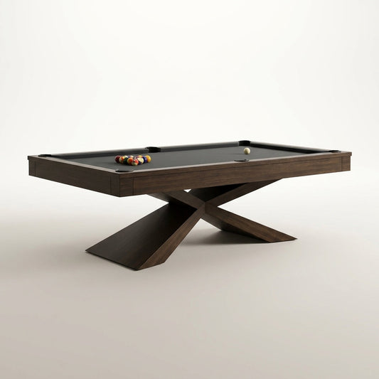 Meridian Atelier X-Frame 8-Foot Designer Pool Table — Studio Shot