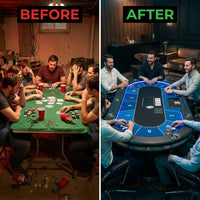 RoyalFlush Pro Dealer Poker Table — Before & After