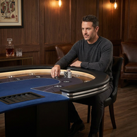 RoyalFlush Pro Dealer Poker Table — Lifestyle