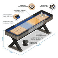TimberLine Elite X Shuffleboard & Bowling Combo Table — How It Works