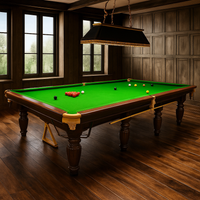 Professional Snooker Table Built for Tournament Play, 12-Foot Match Grade, Precision Slate, Hand-Finished Wood